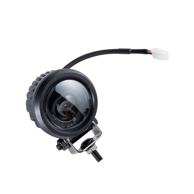 IP67 5W DC9-80V Oblique Round Blue Spot Gaffeltruck säkerhetsvarningslampa