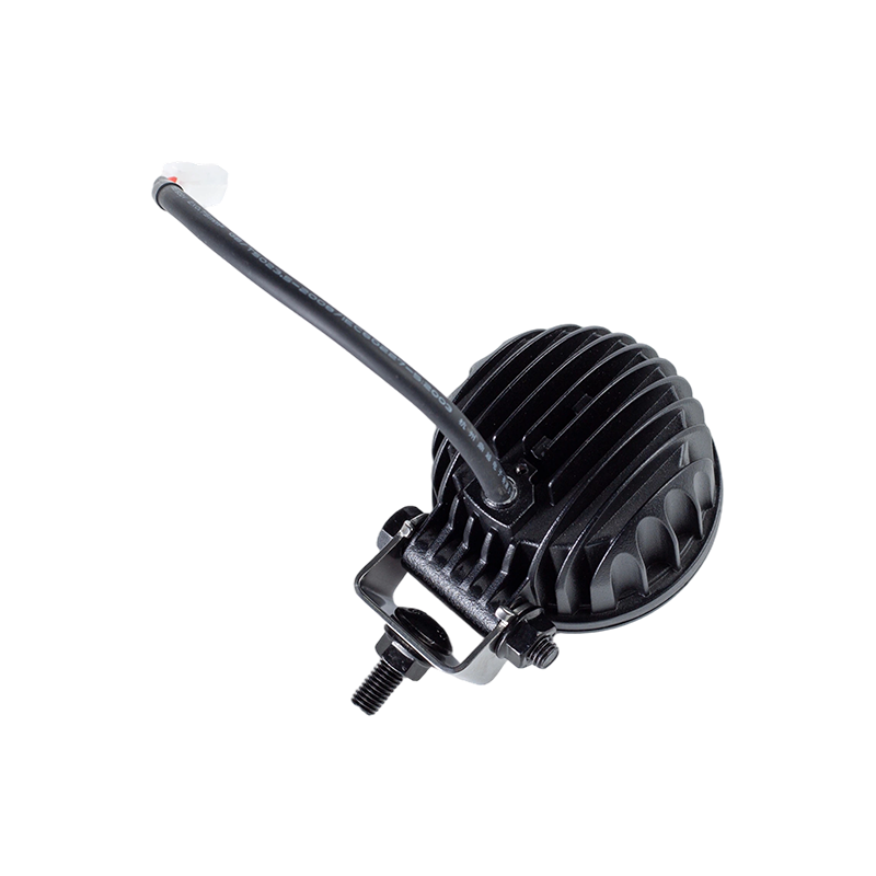 IP67 5W DC9-80V Oblique Round Blue Spot Gaffeltruck säkerhetsvarningslampa