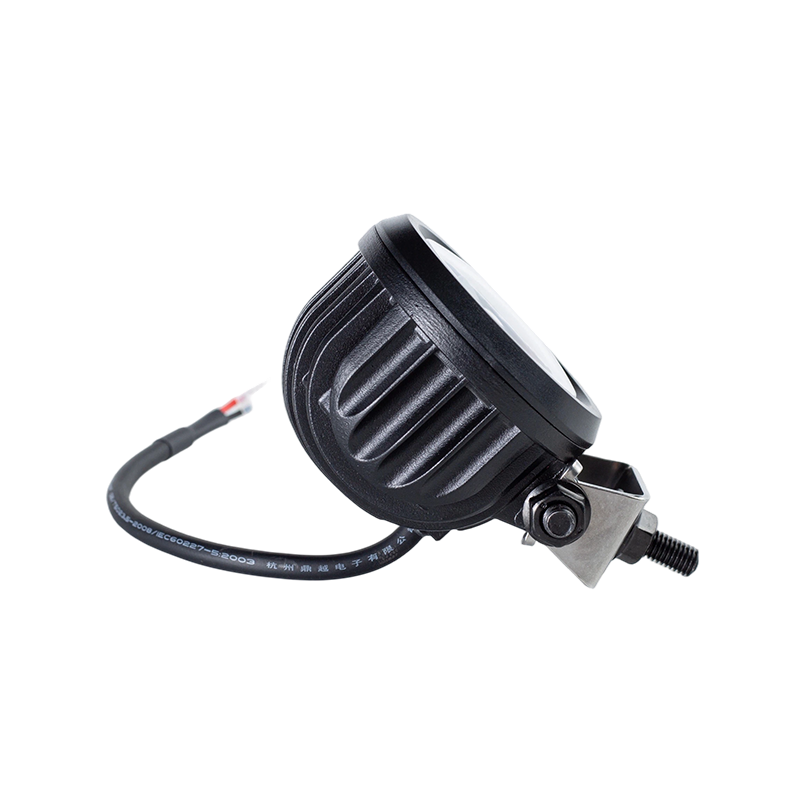 IP67 5W DC9-80V Oblique Round Blue Spot Gaffeltruck säkerhetsvarningslampa