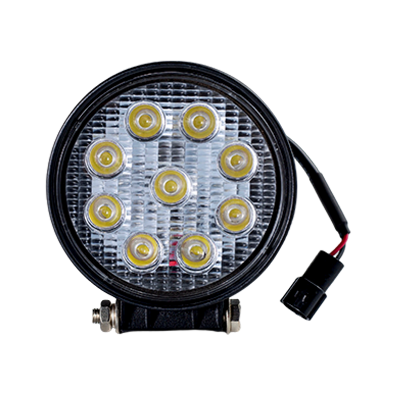 IP67 001 Heavy-Duty 9-LED rund arbetsljus för industrifordon