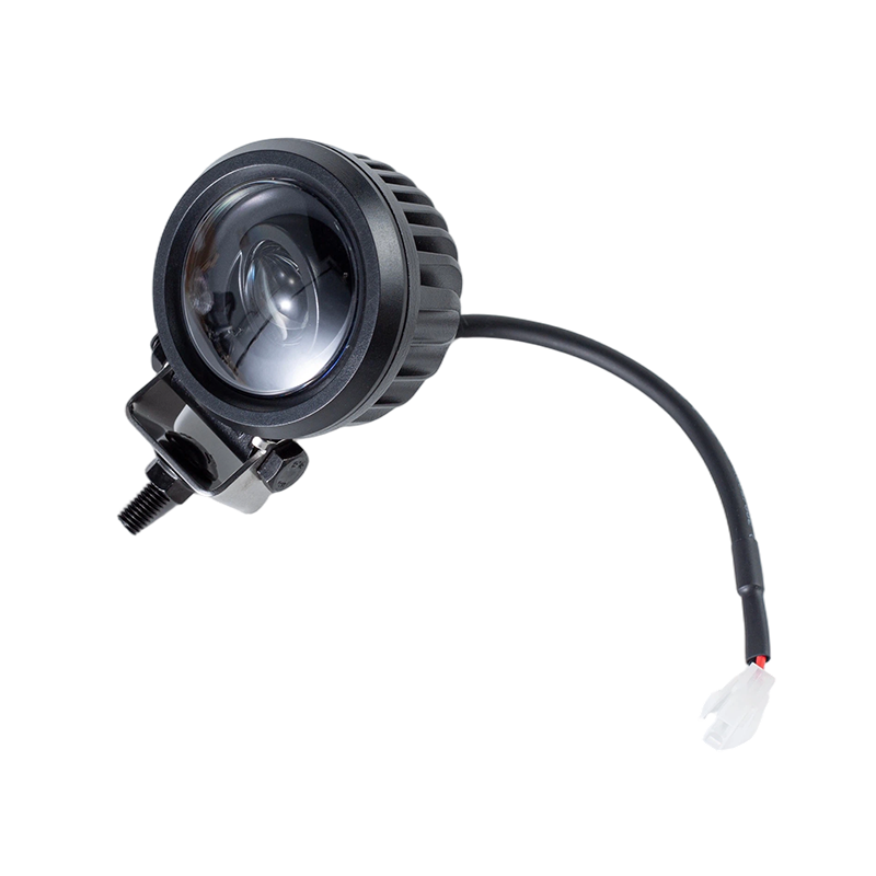 IP67 5W DC9-80V Oblique Round Blue Spot Gaffeltruck säkerhetsvarningslampa