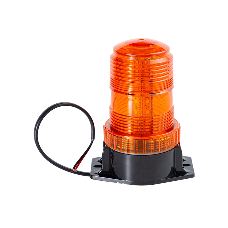 IP65 8W DC9-80V 360° bärnstensfärgad blinkljus varningsljus för gaffeltruckar